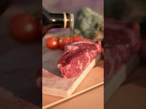 Grilled Steak amid the Lavender Field